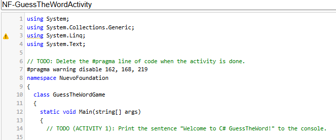 Fiddle for activity 1 alt text height=“600px” width=“70%”
