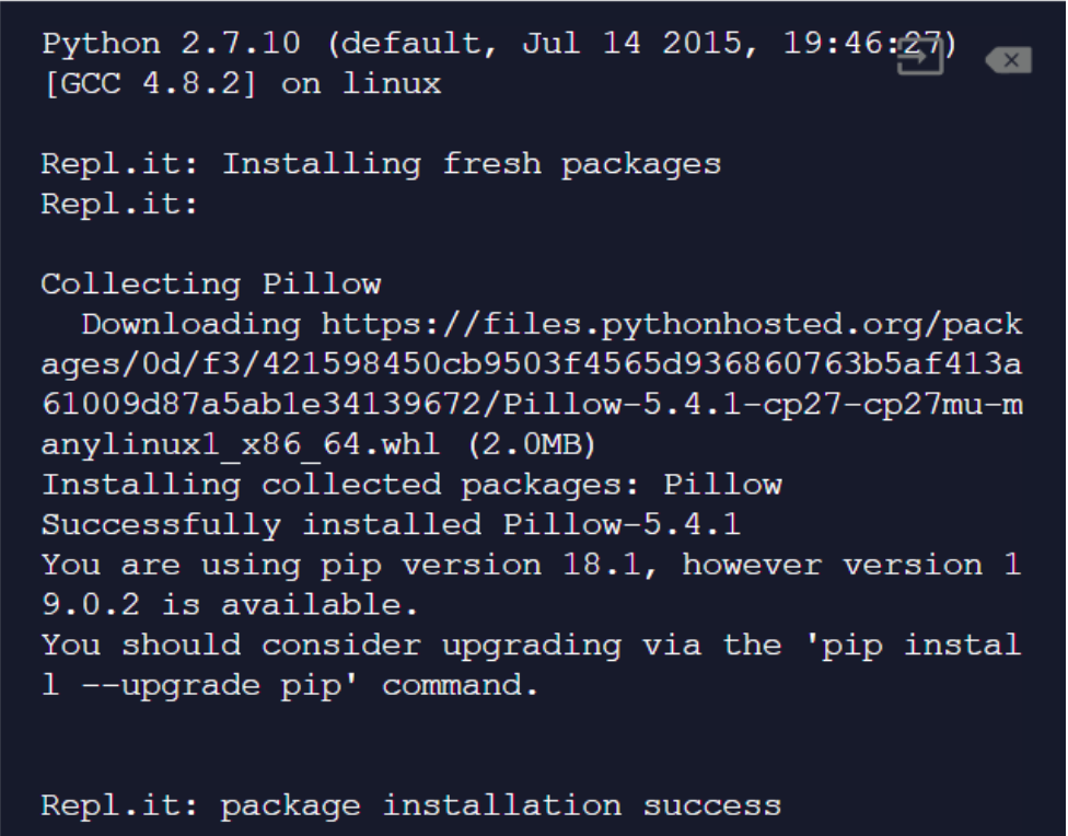 image of what you should see when you successfully install the module alt text